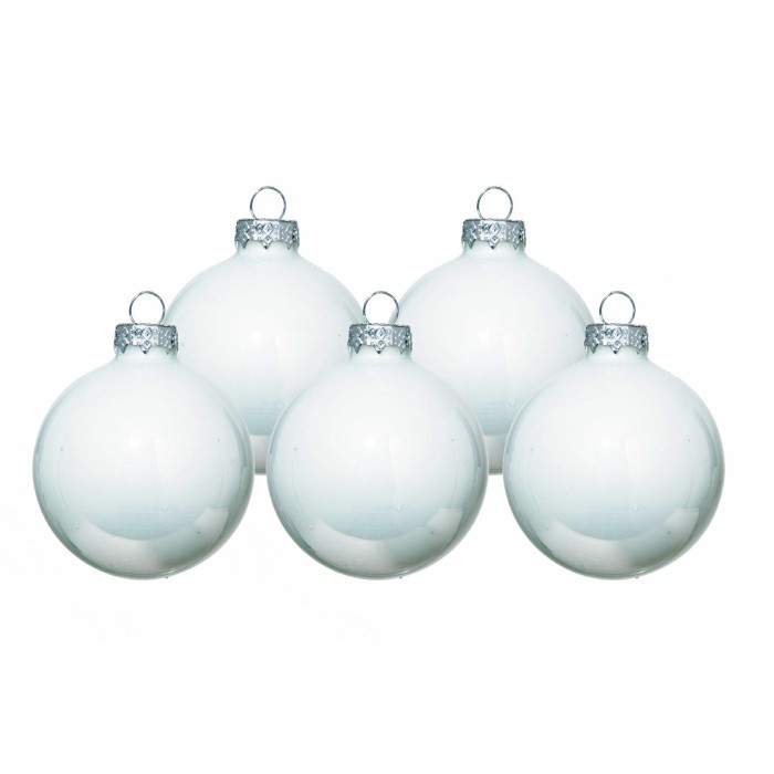 SFERA VETRO BIANCO D.150MM.